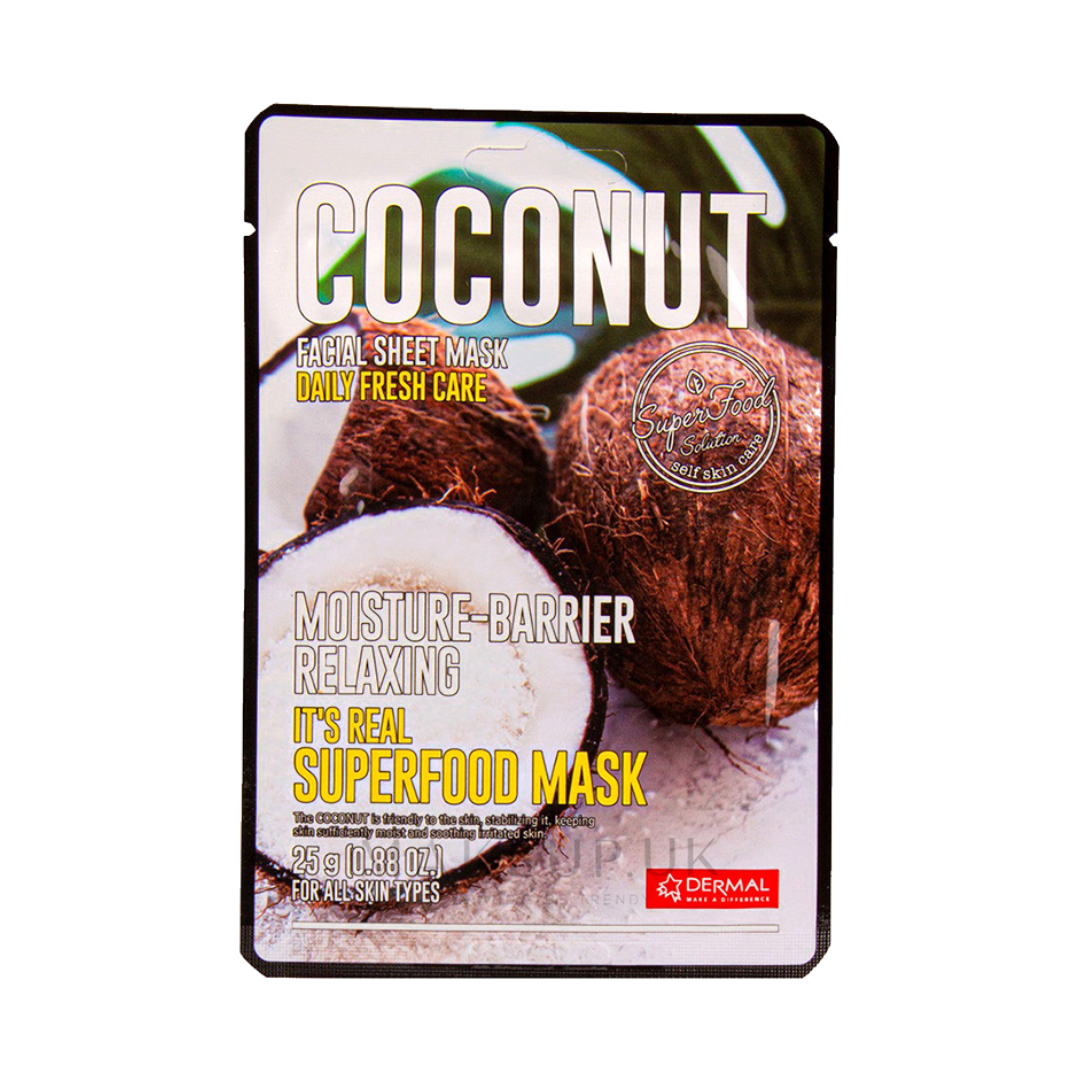 Superfood Coconut Facial Sheet Mask DERMAL