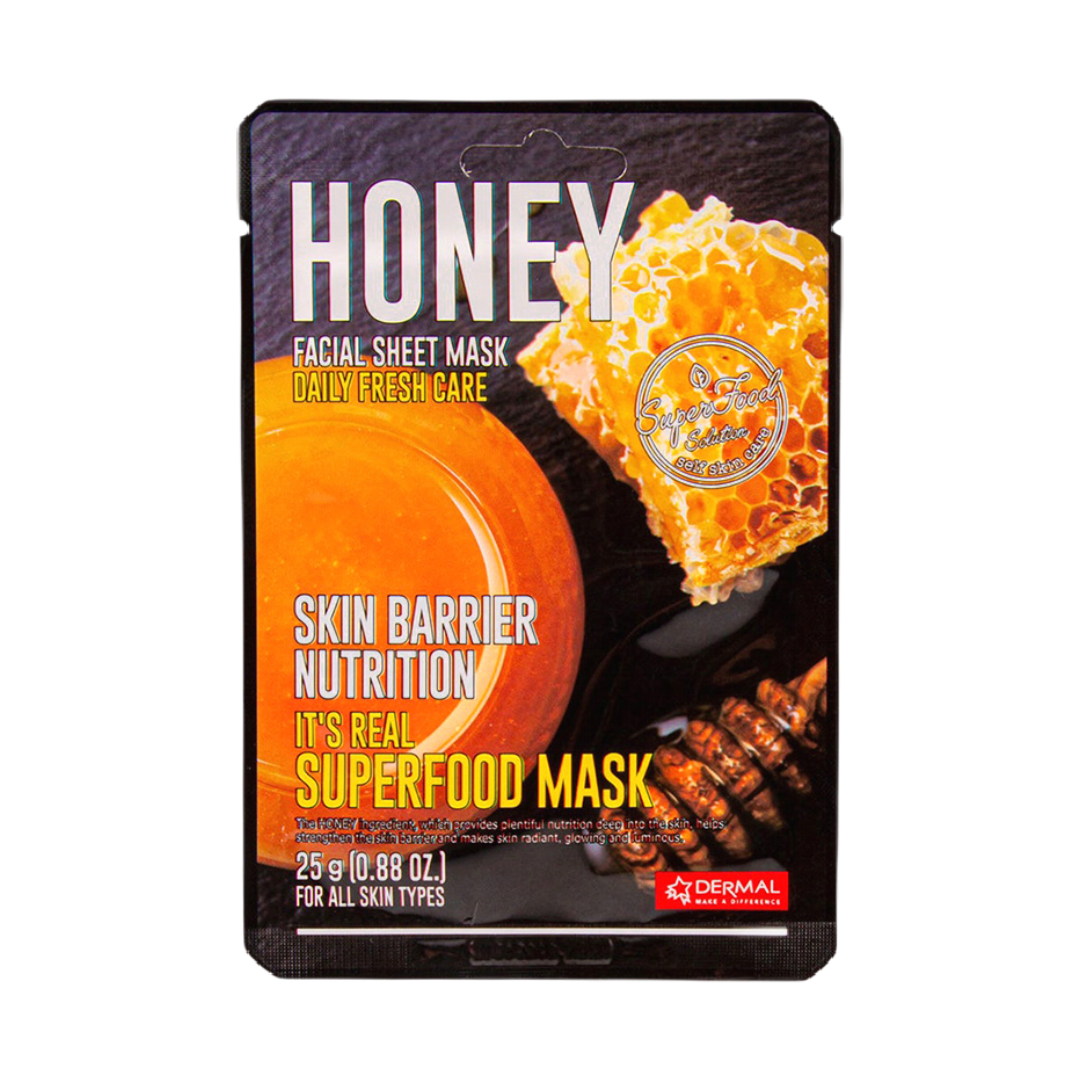 Superfood Honey Facial Sheet Mask DERMAL